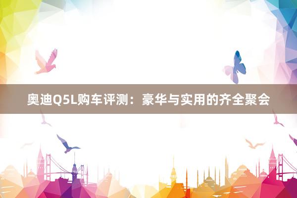 奥迪Q5L购车评测：豪华与实用的齐全聚会